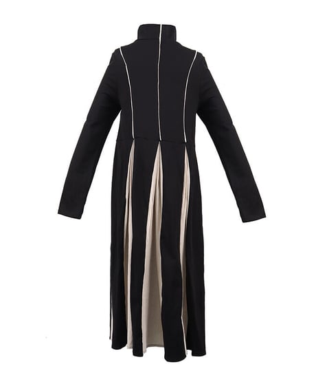 Bi-color Flare Zip Dress