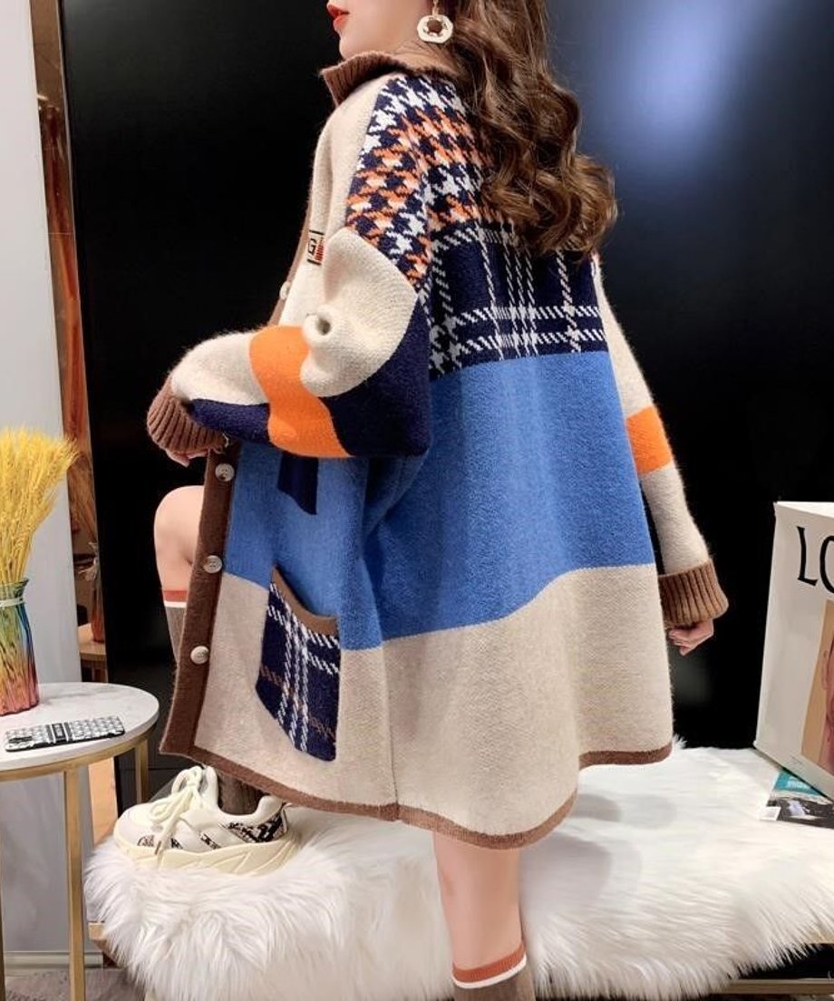 Panel Knit Cardigan