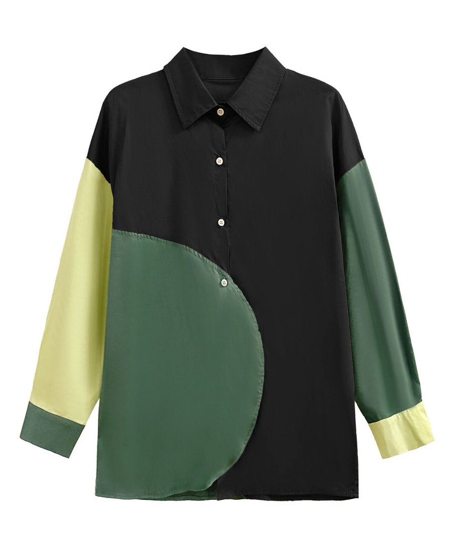 Color Blocking Blouse