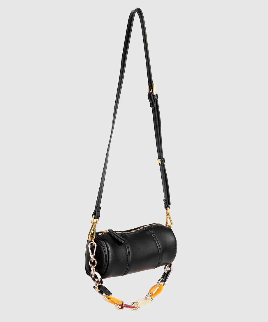 Color Chain Barrel Bag