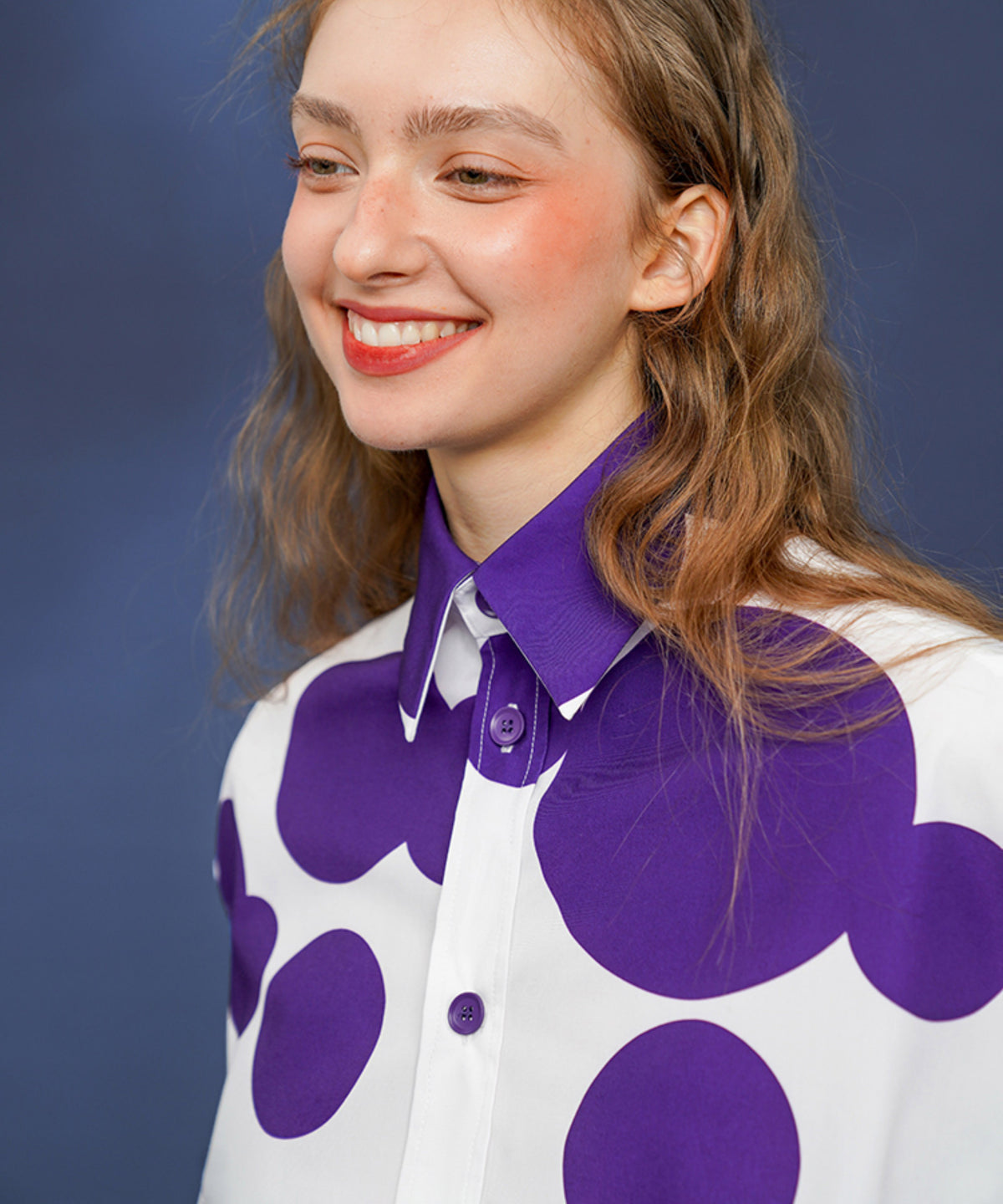 Polka Dot Print Blouse