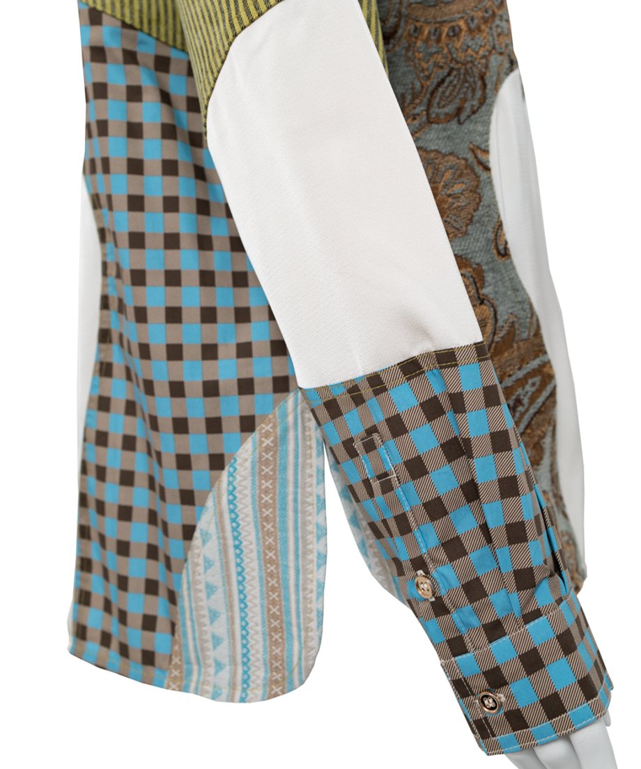 Patchwork Pattern Mix Shirt