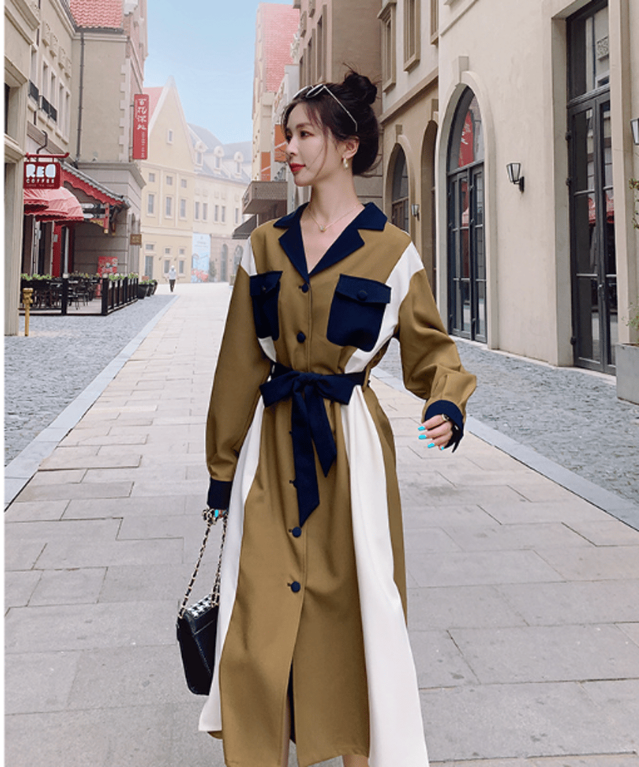 Color Blocking Dress