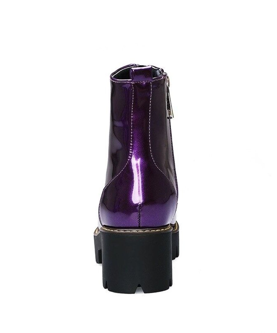 Shiny Platform Boots
