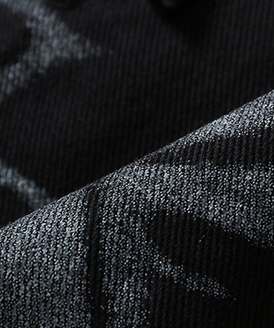 Deconstructed Safety Pin Print Skirt