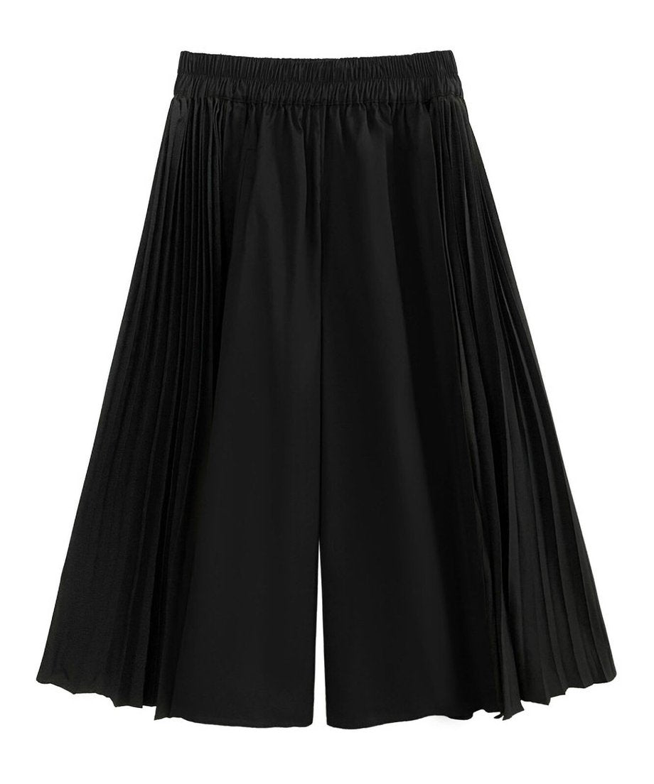 Side Pleat Wide Pants