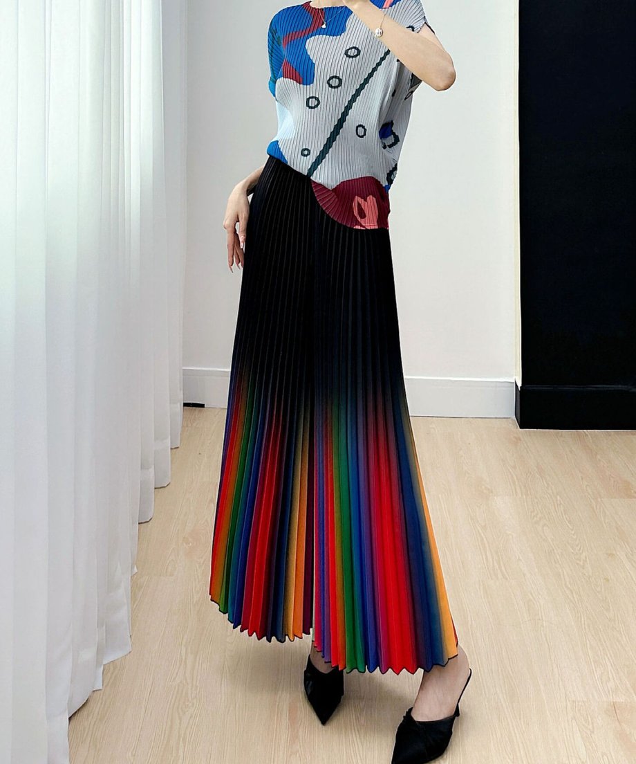 Gradation Pleat Pants