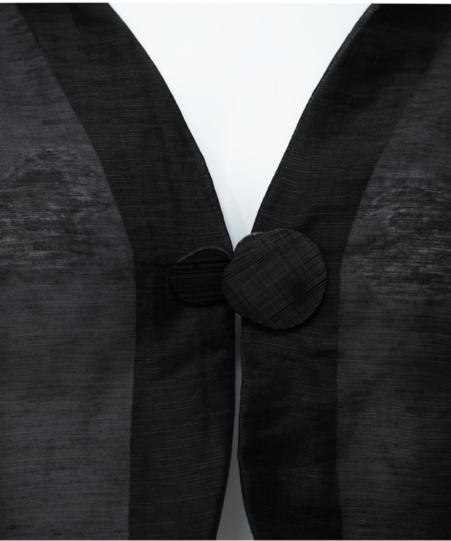 Sheer Volume Sleeve Cardigan