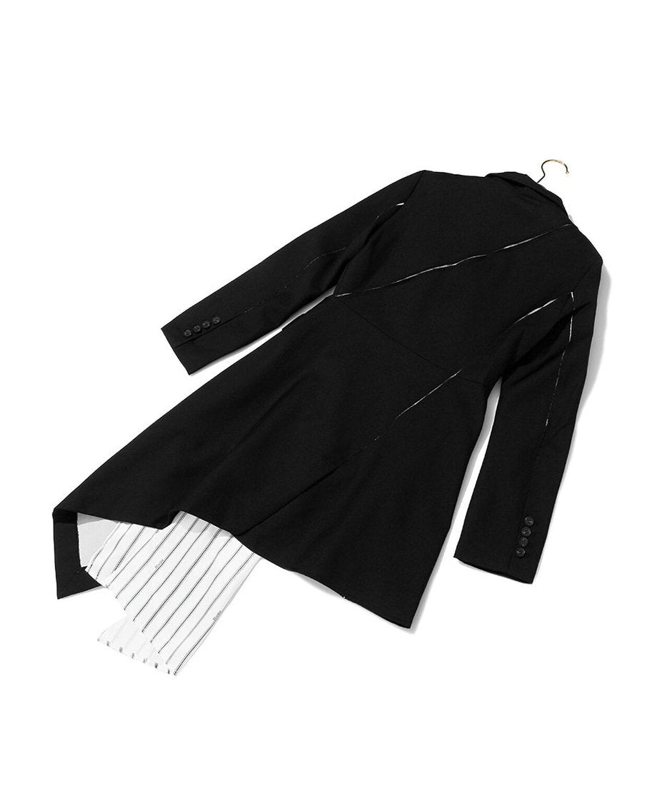 Pleated Panel Tailored Jacket