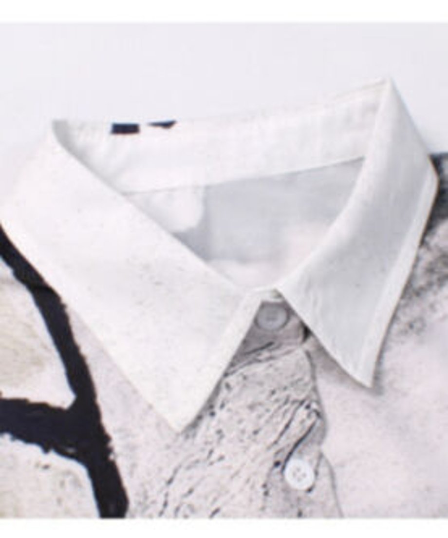 Abstract Cityscape Art Shirt Dress
