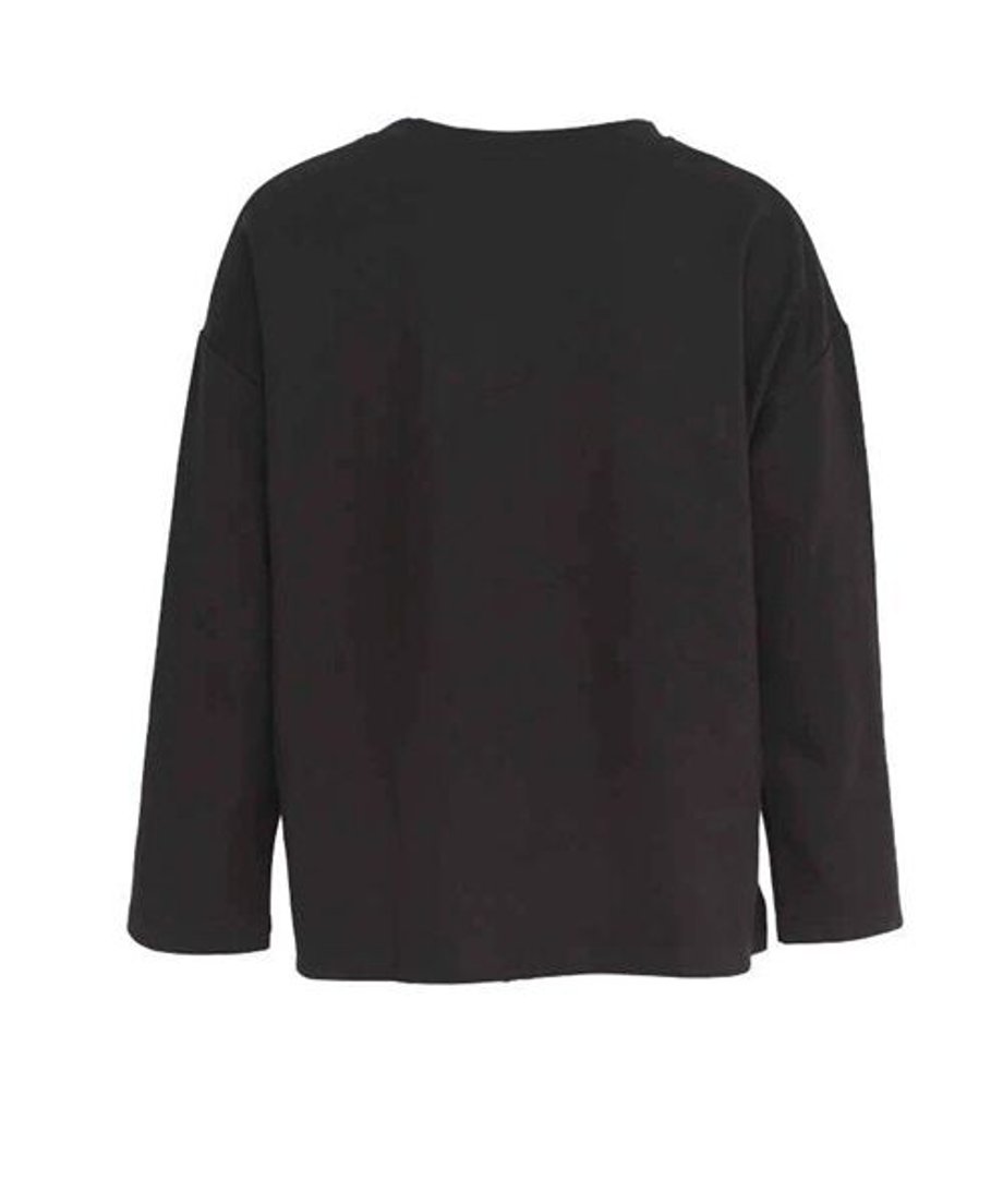 Geometric Panel Graphic Long Sleeve Top