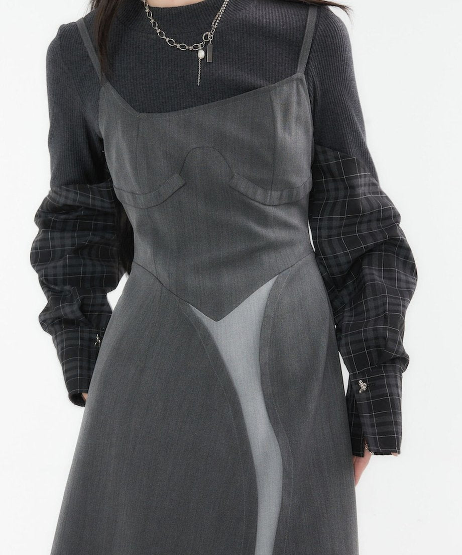 Layered Slit Dress
