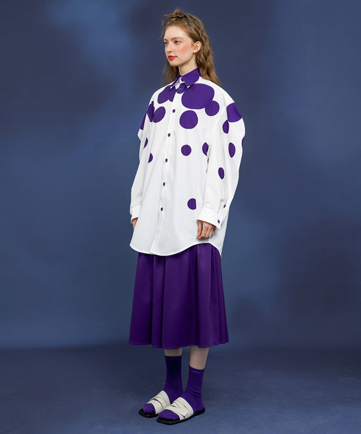 Polka Dot Print Blouse