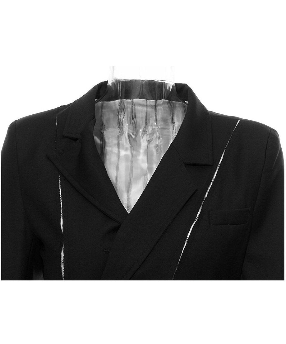 Pleated Panel Tailored Jacket