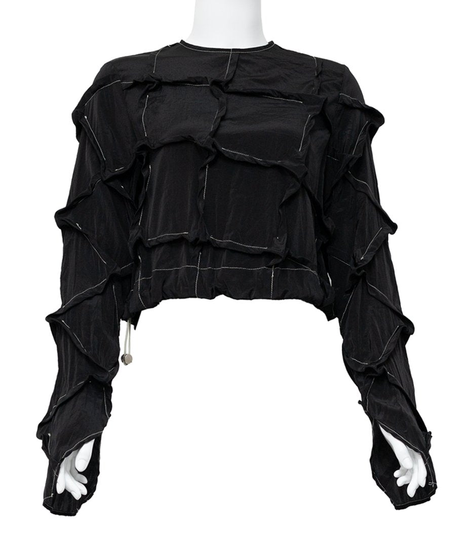 Round-neck Mulberry Top