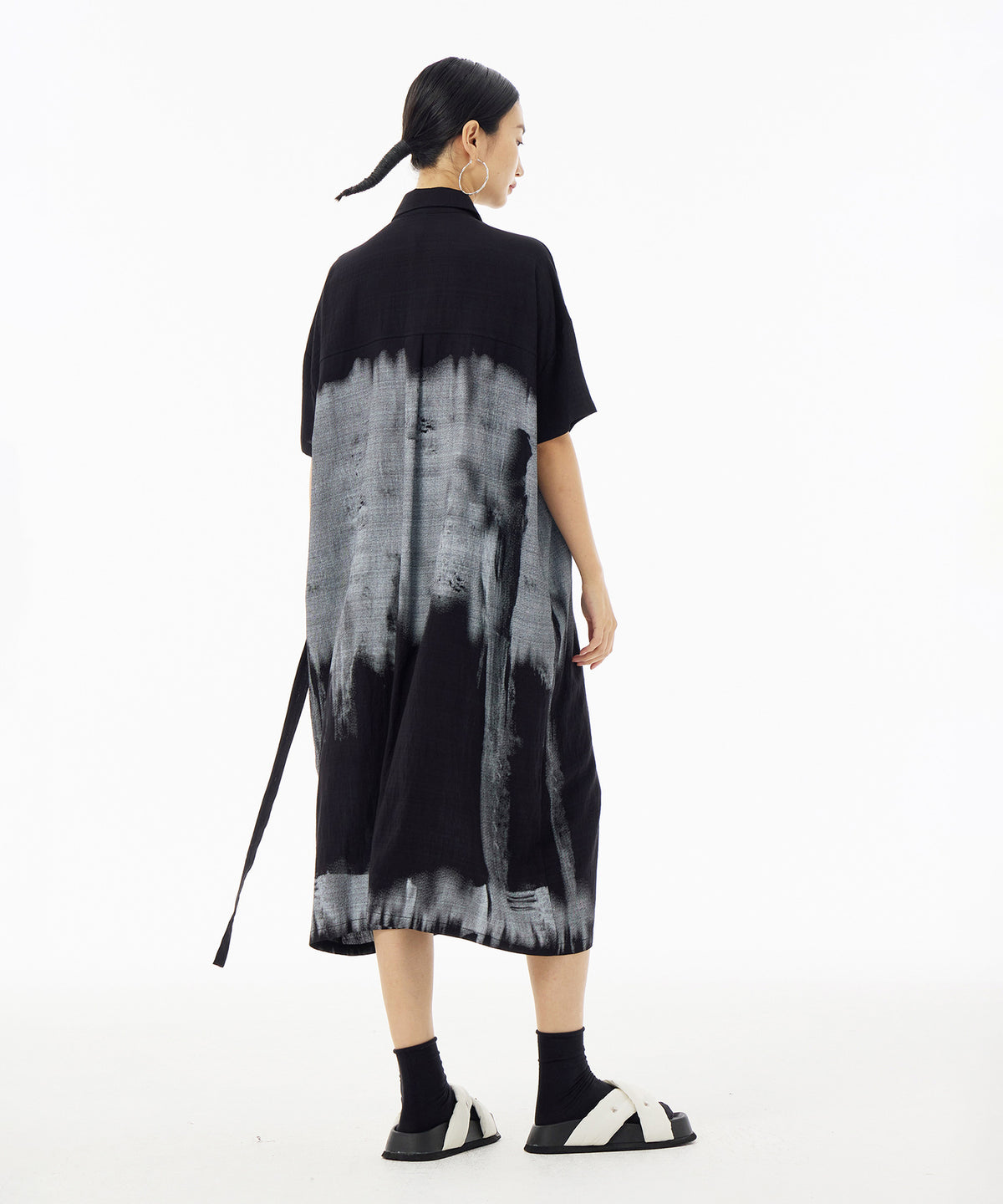 Blurred Print Dress