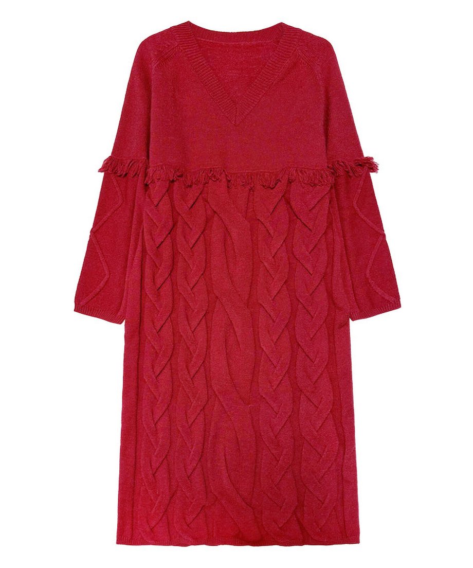 Cross Sweater Dress