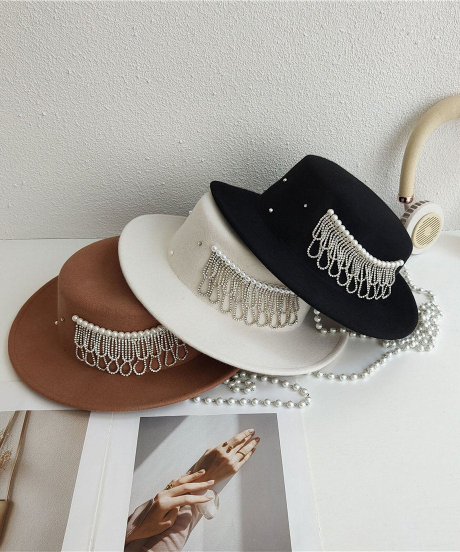 Beaded Veil Hat