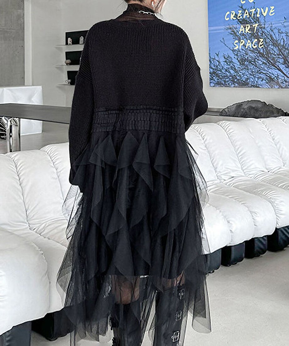 Tulle Tiered Cardigan