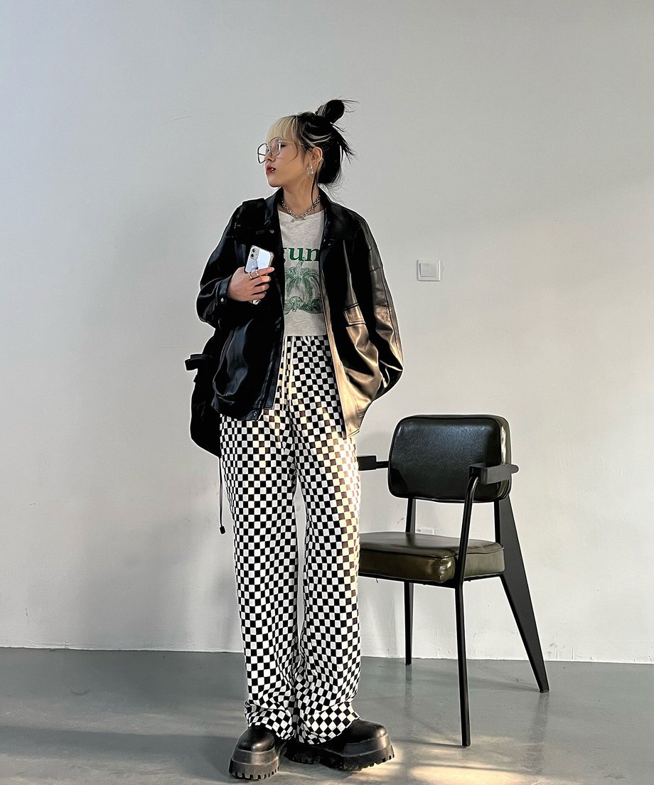 Flap Pocket Faux Leather Jacket