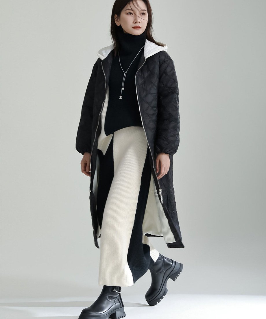 Bicolor Sweater & Skirt Co-ord
