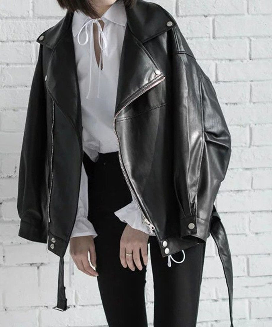 Faux Leather Rider Jacket