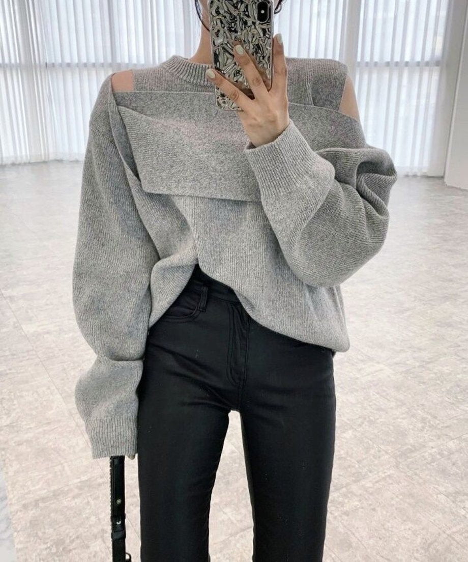 Edge Shoulder Knit