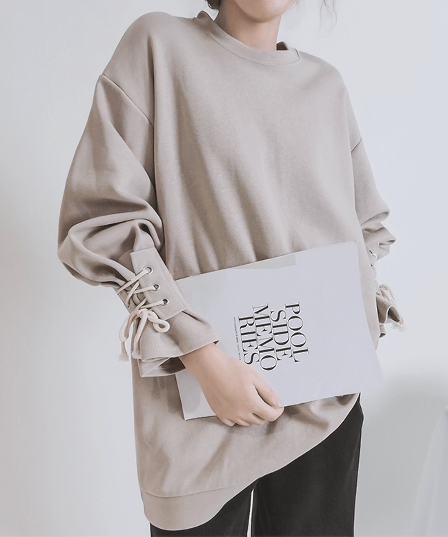 Cuff Lace-up Top