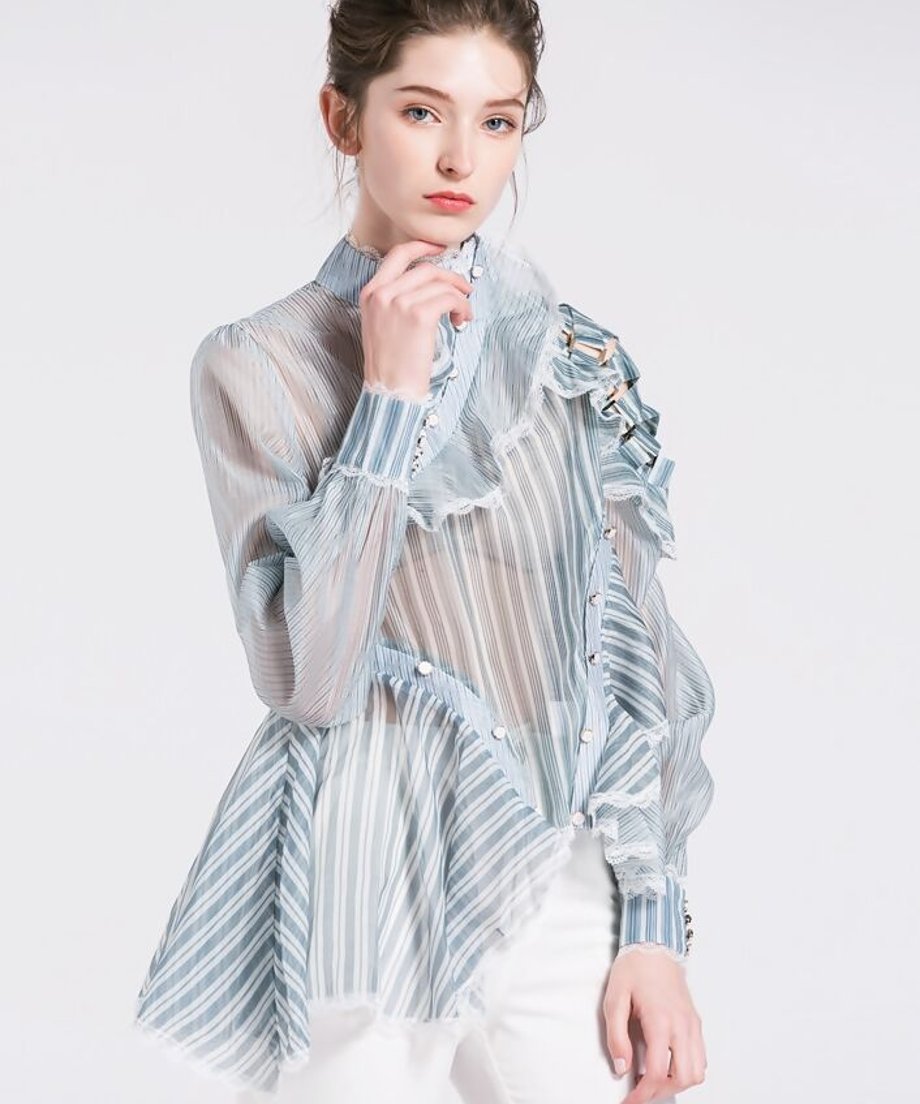 Ruffle Off-shoulder Blouse
