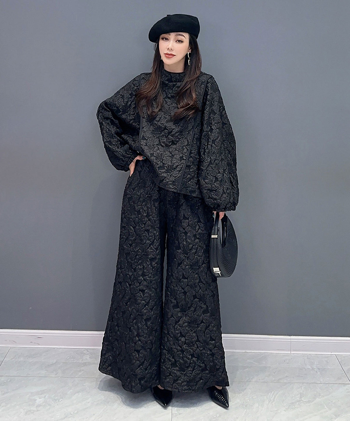 Billowy Sleeve Top & Pants Co-ord