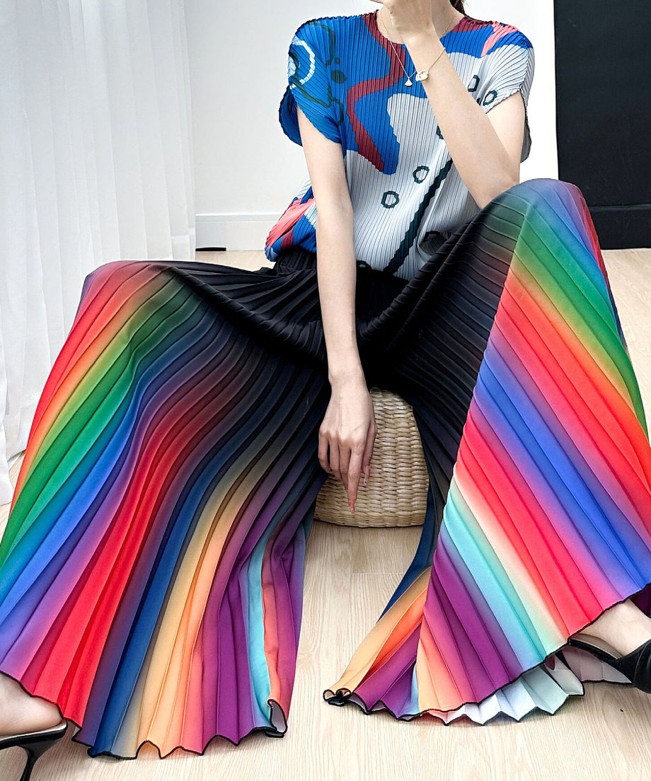 Gradation Pleat Pants