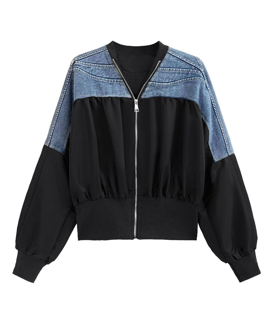 Collarless Zip Jacket