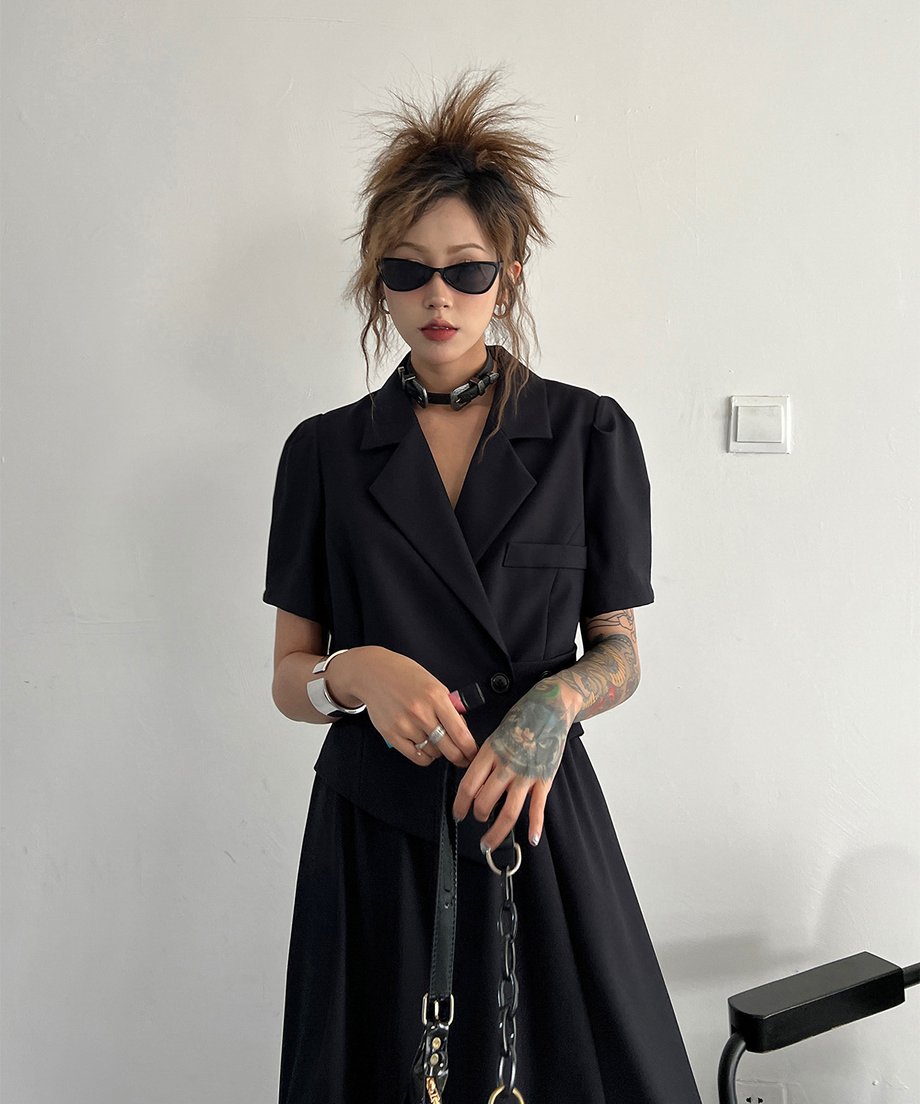 Faux Two-piece Dress