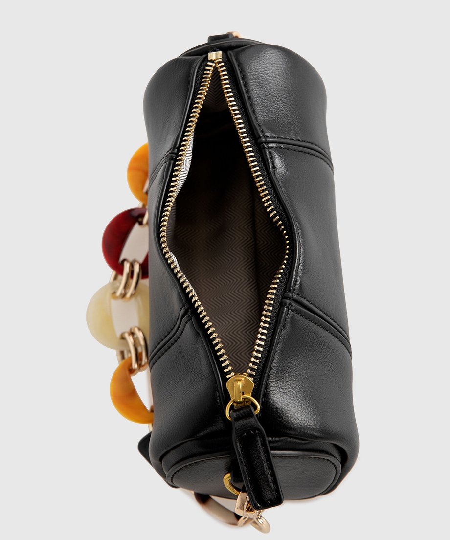 Color Chain Barrel Bag