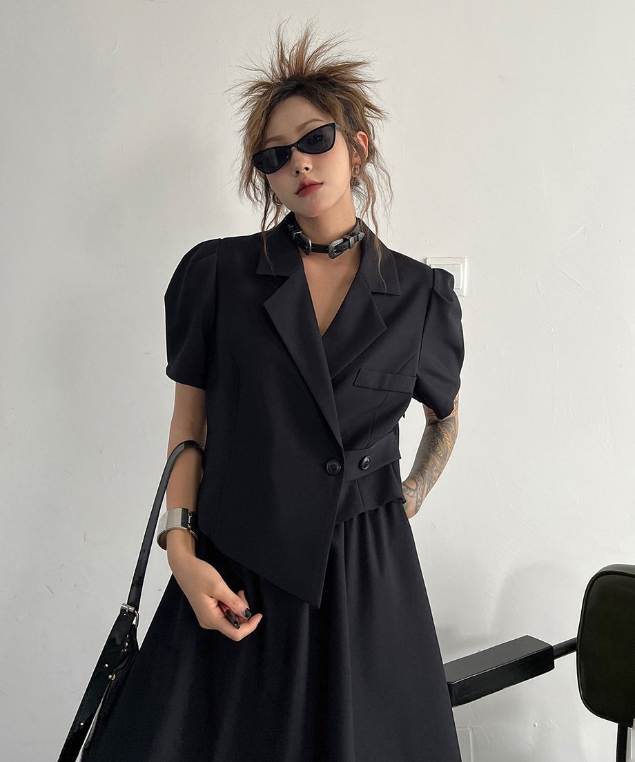 Faux Two-piece Dress