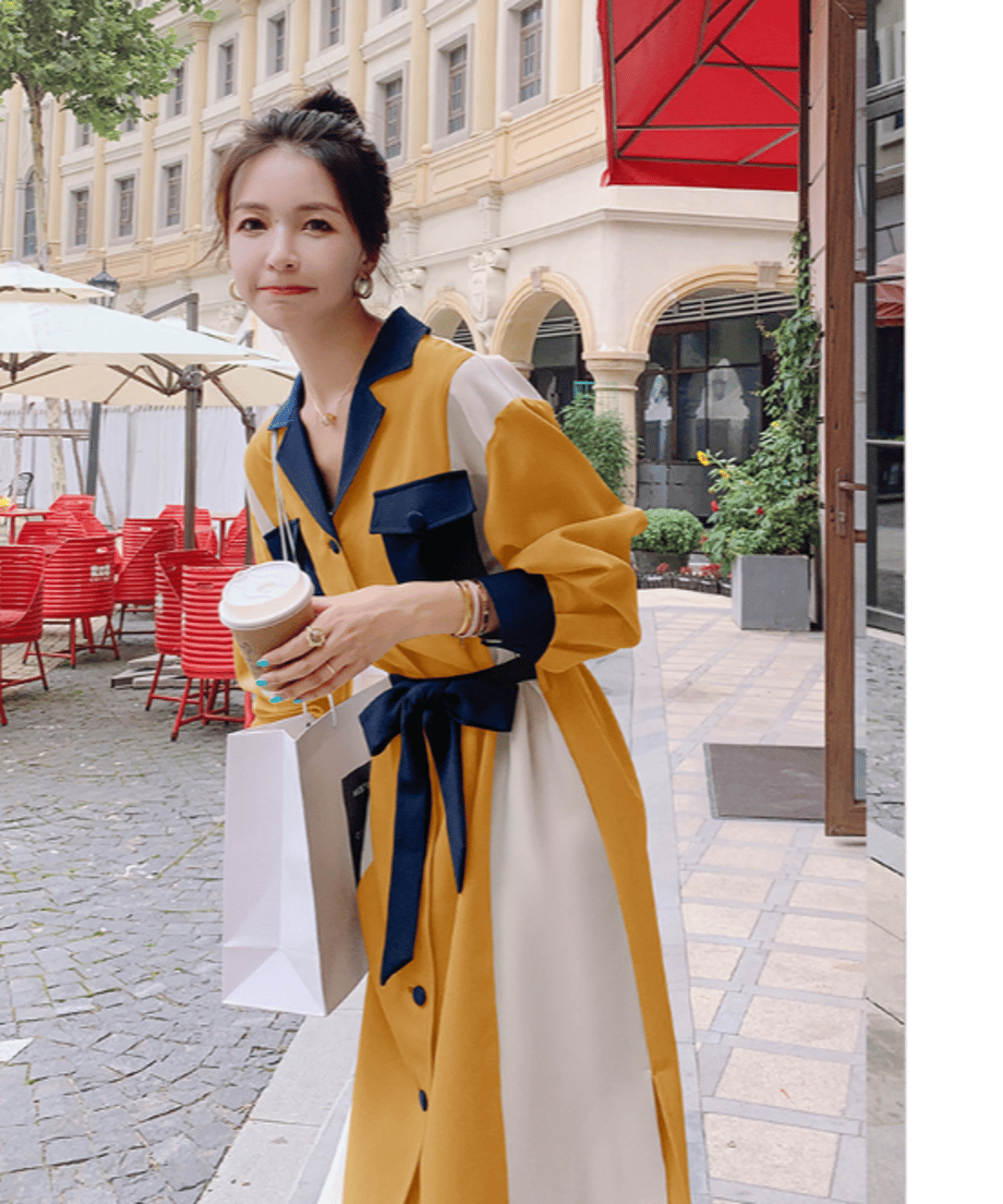 Color Blocking Dress