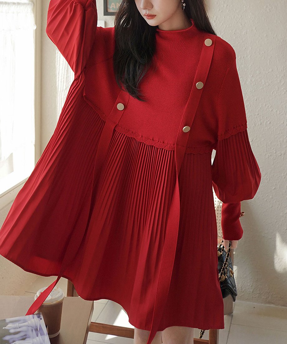 Lantern Sleeve Dress