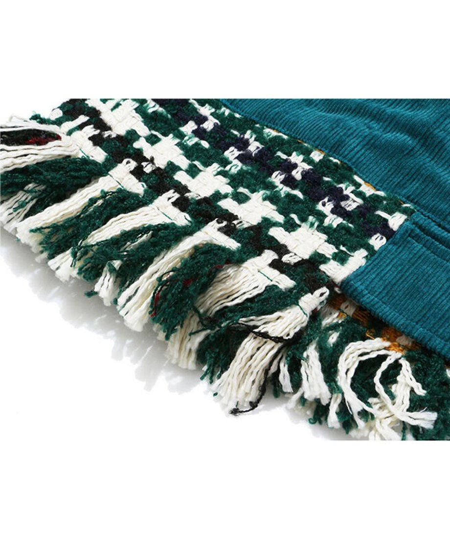 Patchwork Fringe Jacket
