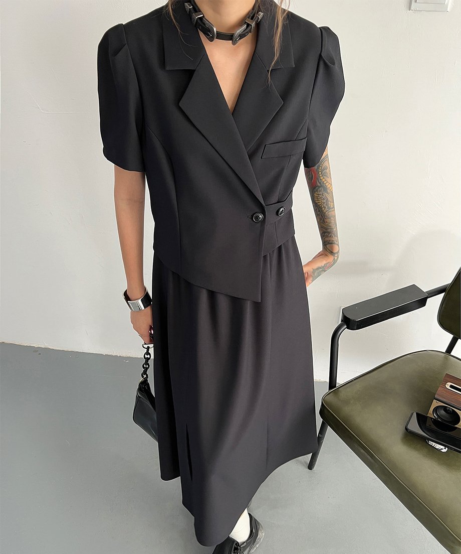 Faux Two-piece Dress