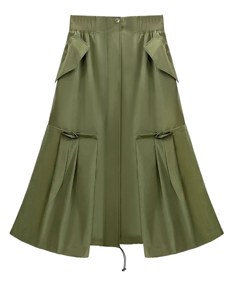 Flap Pocket Mermaid Skirt