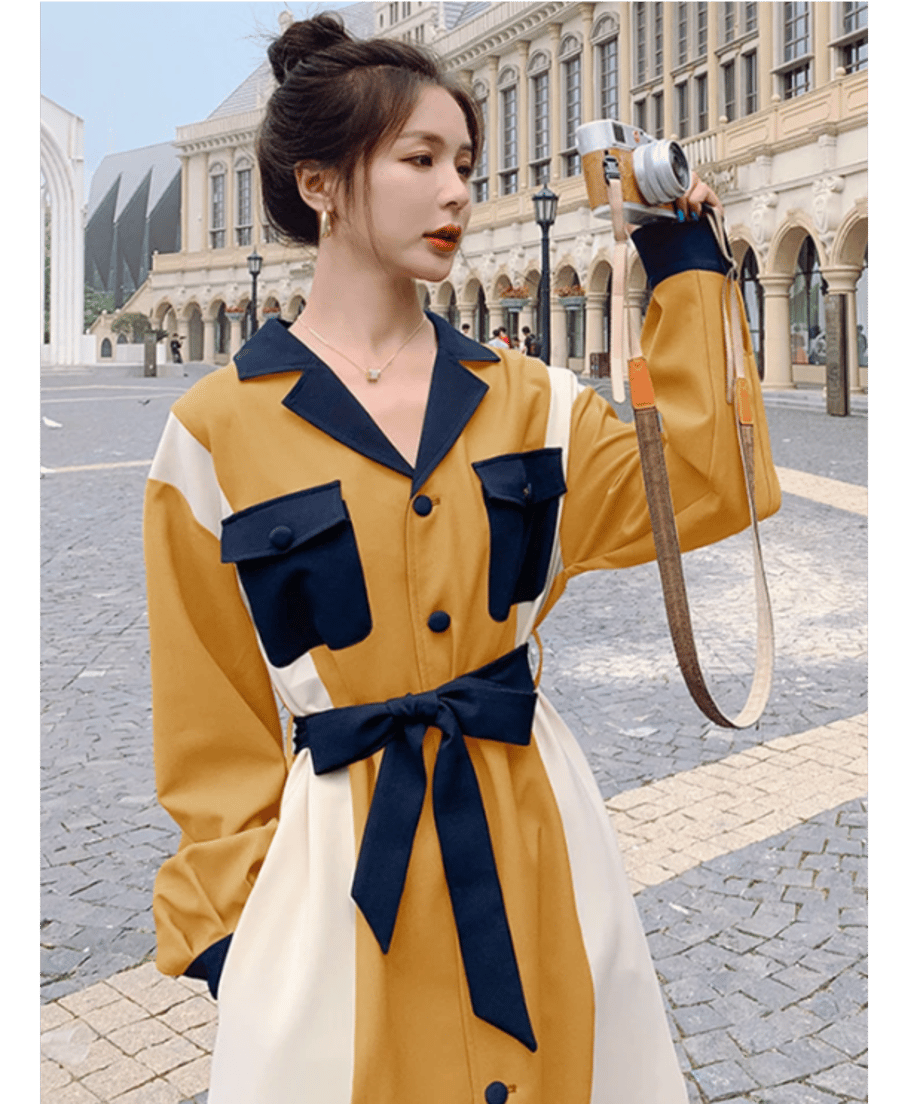 Color Blocking Dress