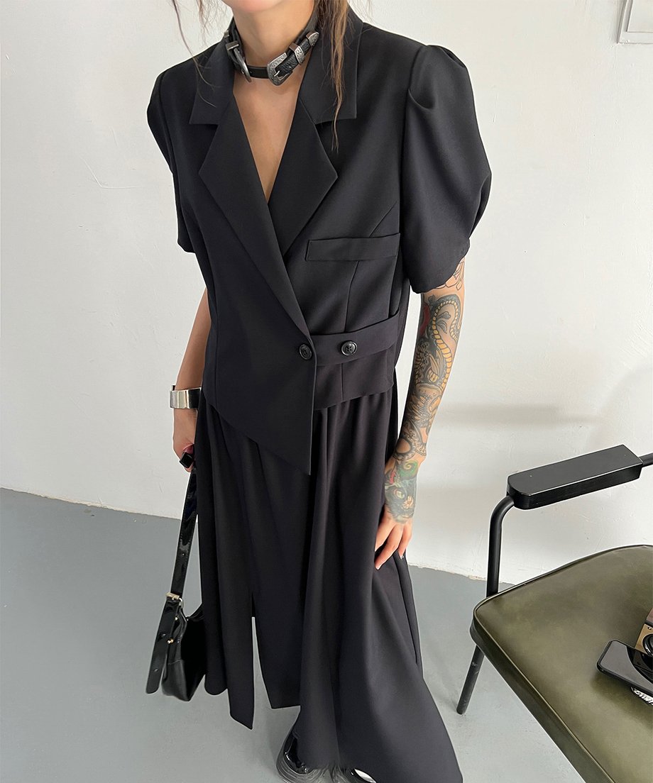 Faux Two-piece Dress