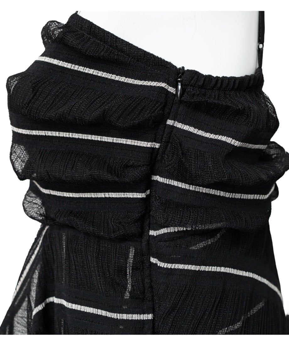 U-neck See-through Top