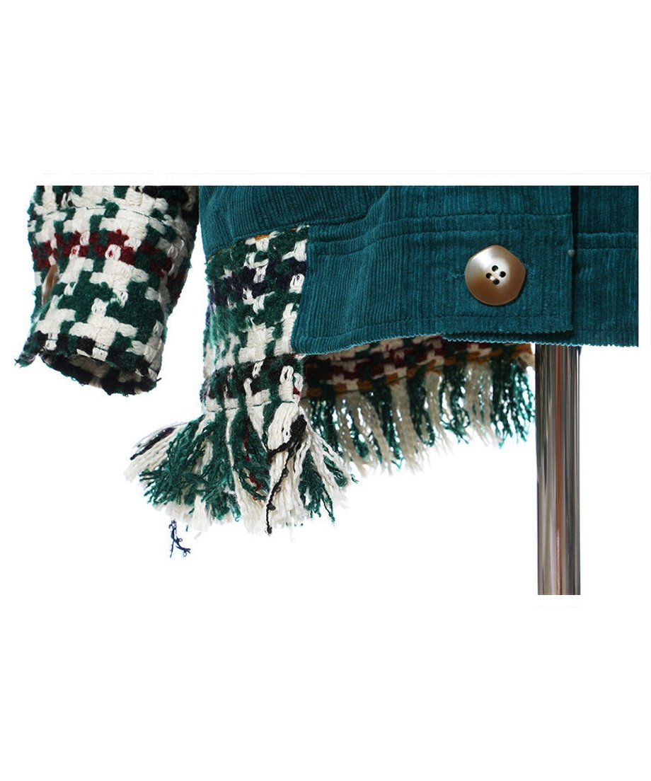 Patchwork Fringe Jacket