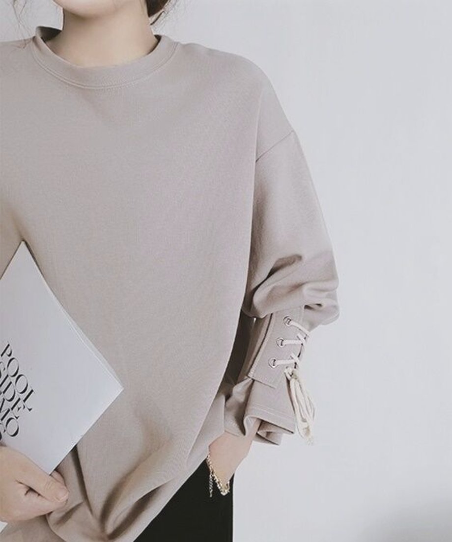 Cuff Lace-up Top