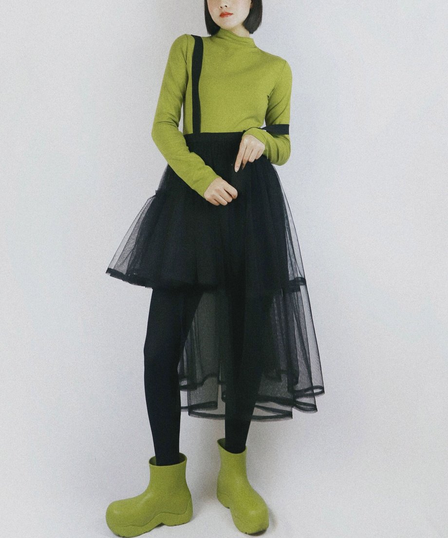 Tulle Suspender Skirt
