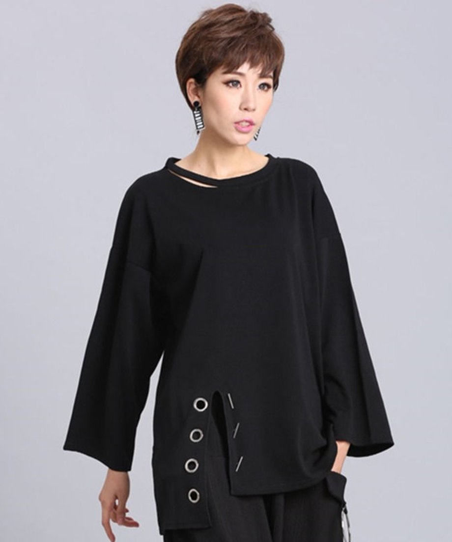 Metal Eyelet Loose Top
