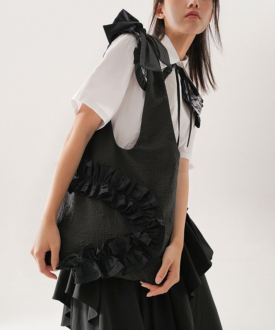 Ruffle Frill Shoulder Bag