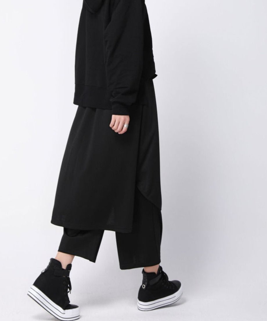 Cropped Layered Pants