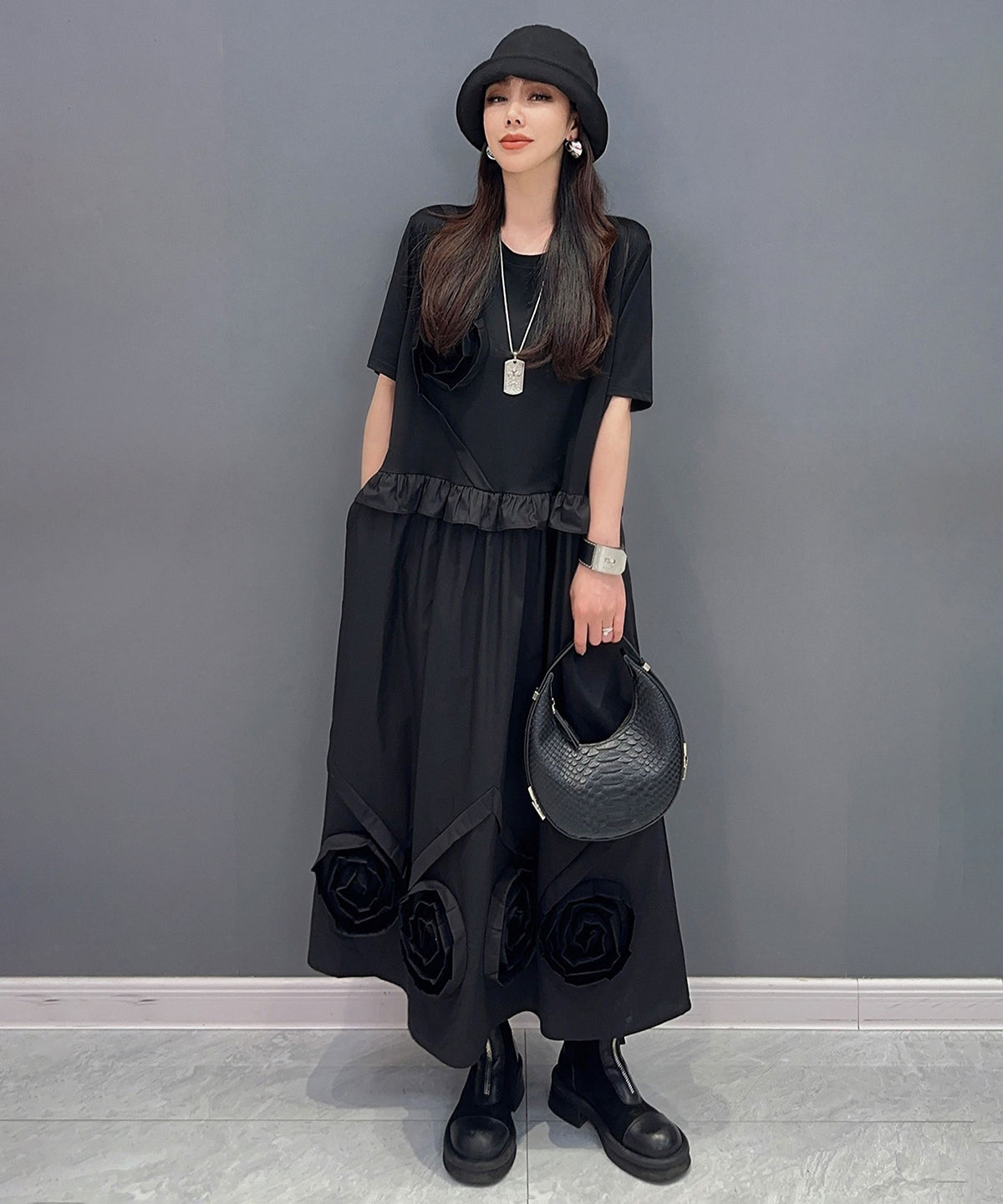 Three-dimensional Flower Dress